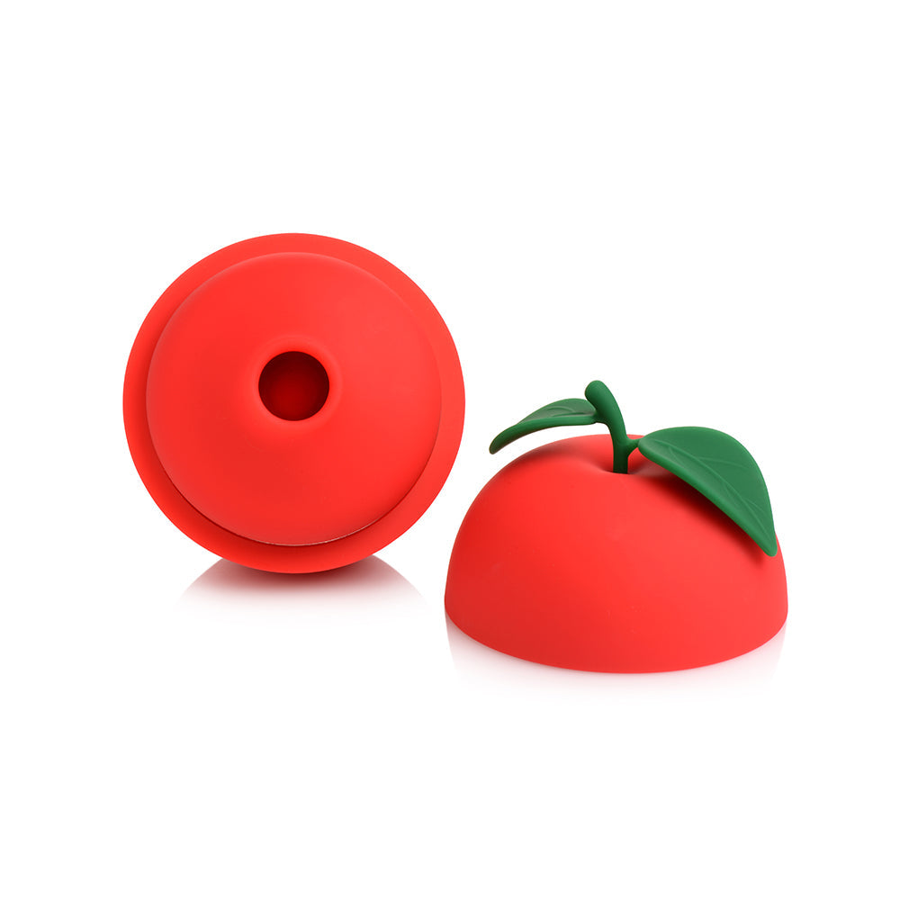 XR BRANDS - SHEGASM 6X FORBIDDEN APPLE SILICONE CLIT STIMULATOR