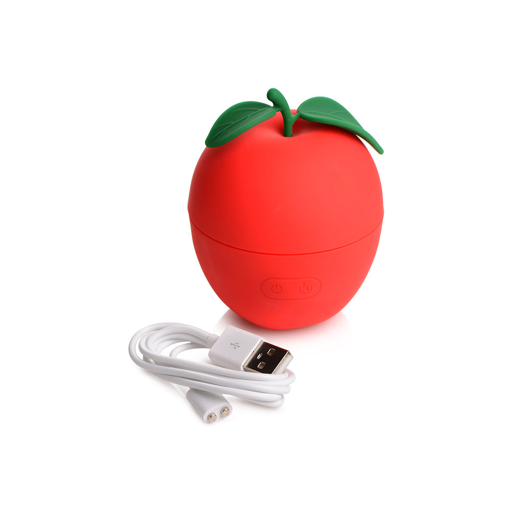 XR BRANDS - SHEGASM 6X FORBIDDEN APPLE SILICONE CLIT STIMULATOR
