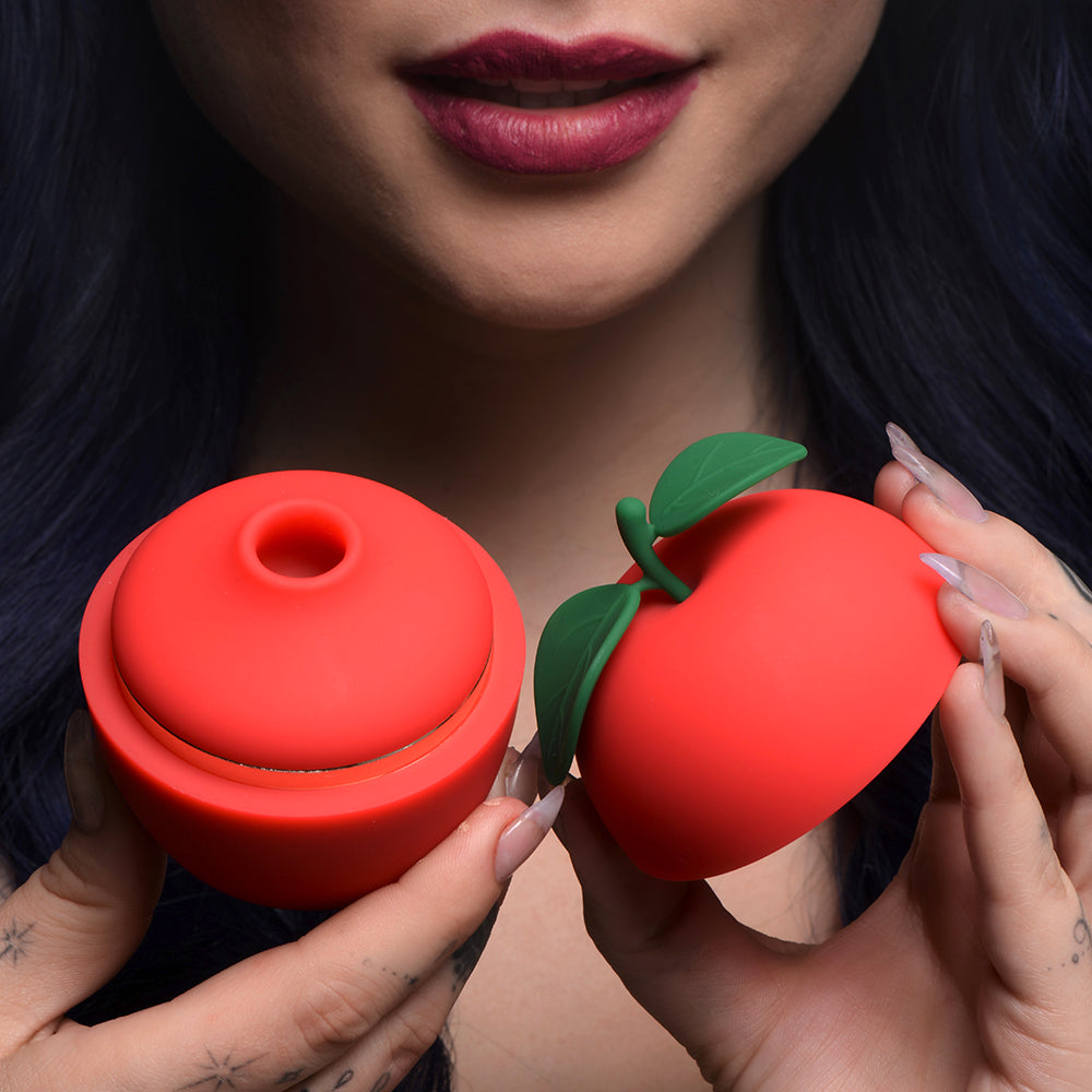 XR BRANDS - SHEGASM 6X FORBIDDEN APPLE SILICONE CLIT STIMULATOR