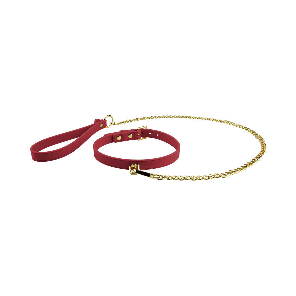 BLUSH - TEMPTASIA ARDOR COLLAR & LEASH RED