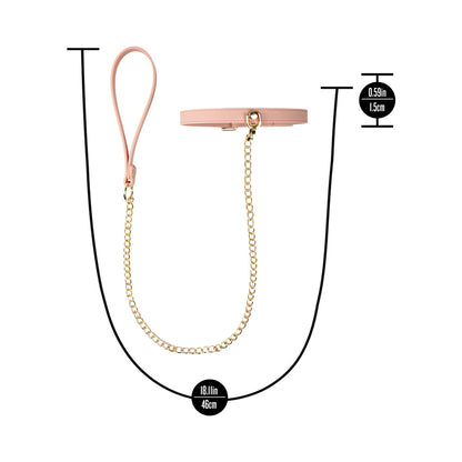 BLUSH - TEMPTASIA ARDOR COLLAR & LEASH PINK