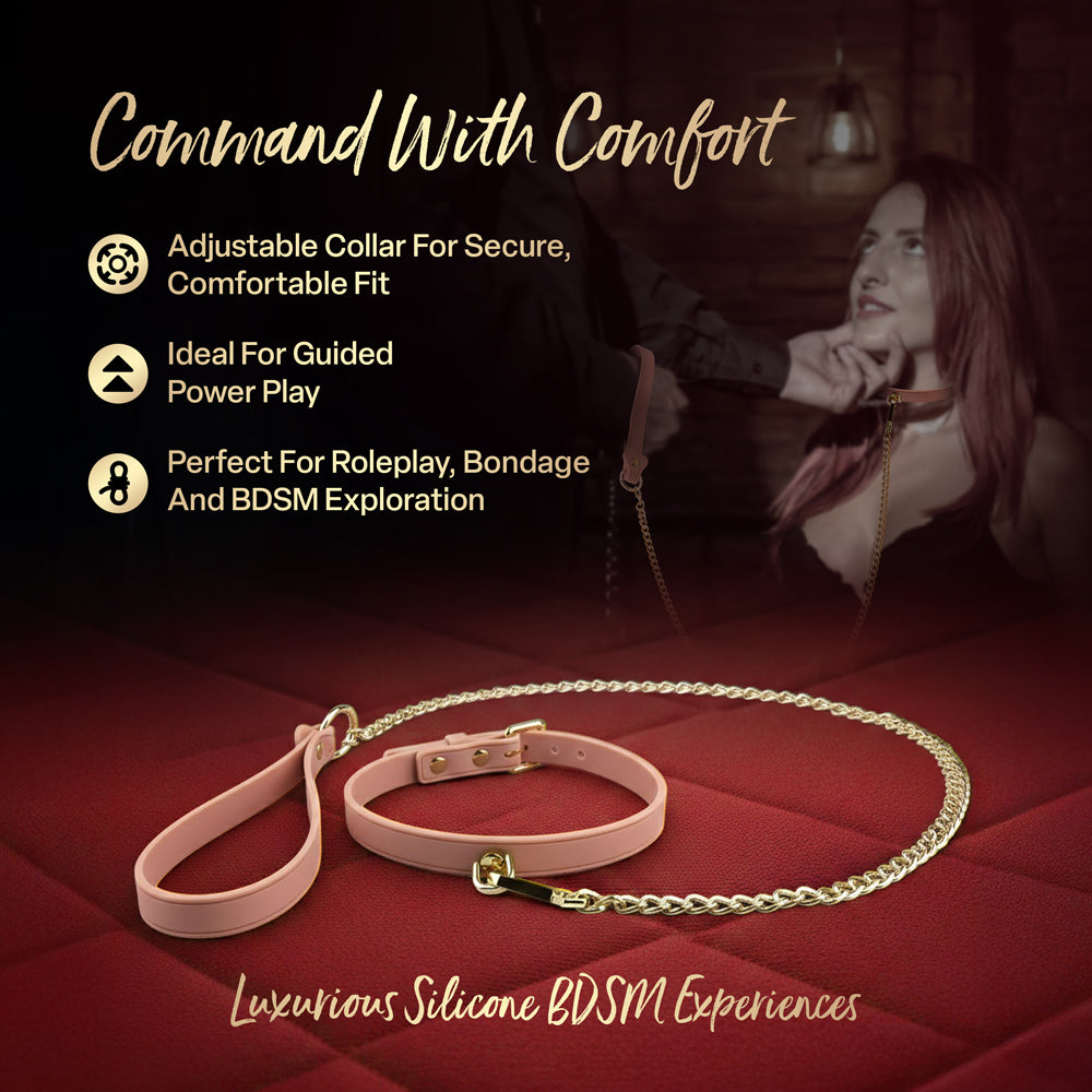 BLUSH - TEMPTASIA ARDOR COLLAR & LEASH PINK