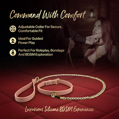 BLUSH - TEMPTASIA ARDOR COLLAR & LEASH PINK