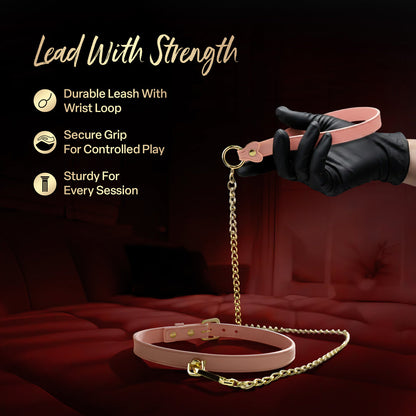 BLUSH - TEMPTASIA ARDOR COLLAR & LEASH PINK