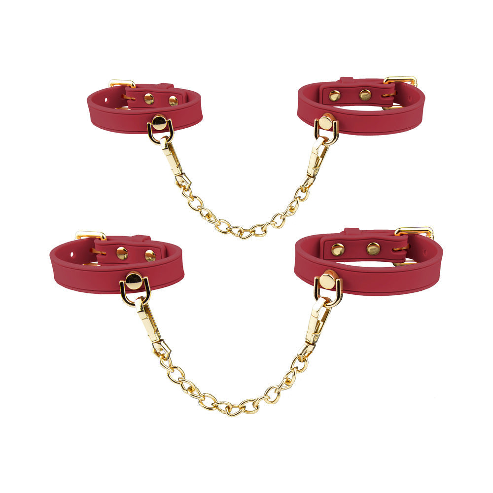 BLUSH - TEMPTASIA ARDOR WRIST & ANKLE RESTRAINTS RED