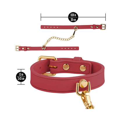 BLUSH - TEMPTASIA ARDOR WRIST & ANKLE RESTRAINTS RED
