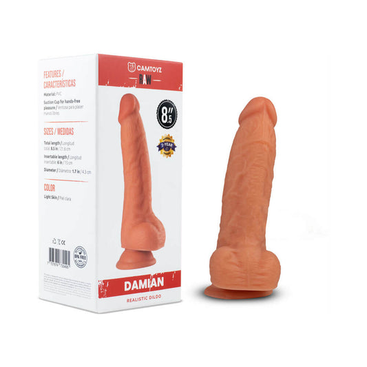 CAMTOYZ - RAW DAMIAN REALISTIC 8.5 IN. DILDO