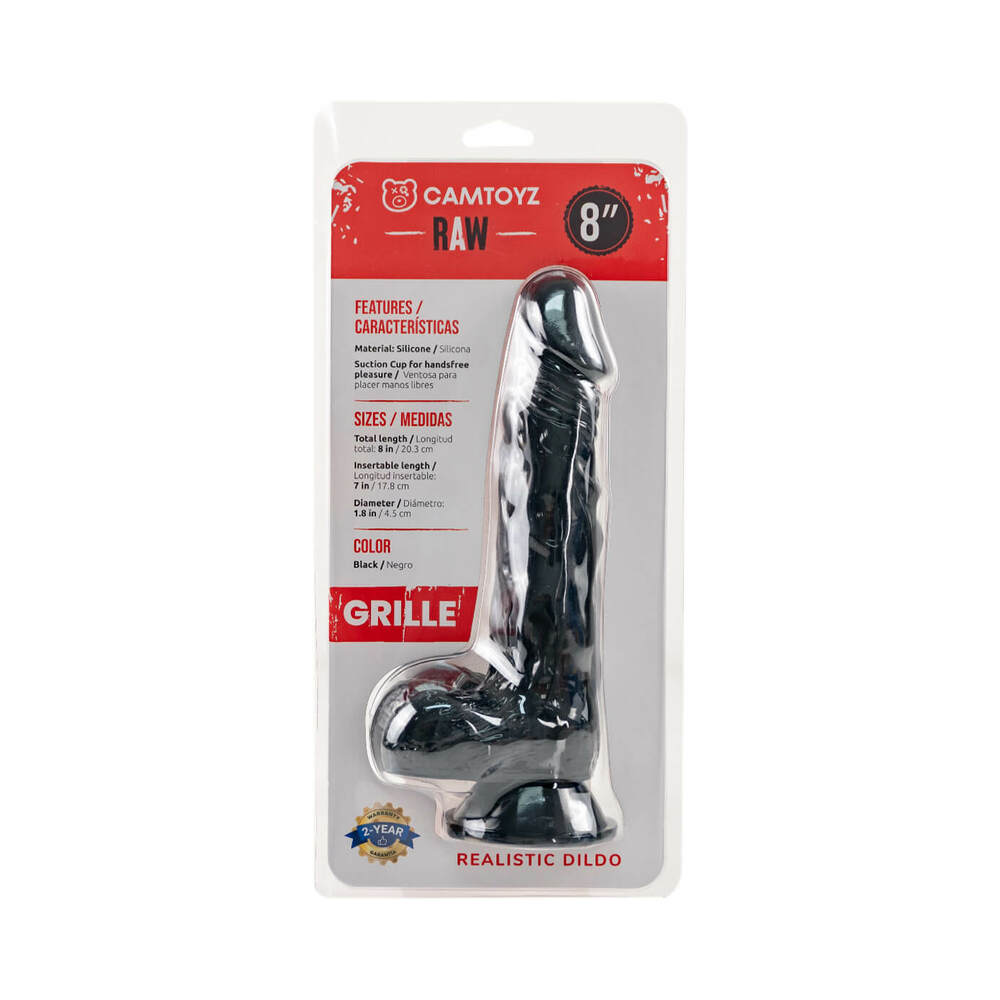 CAMTOYZ - RAW GRILLE REALISTIC 8 IN. DILDO
