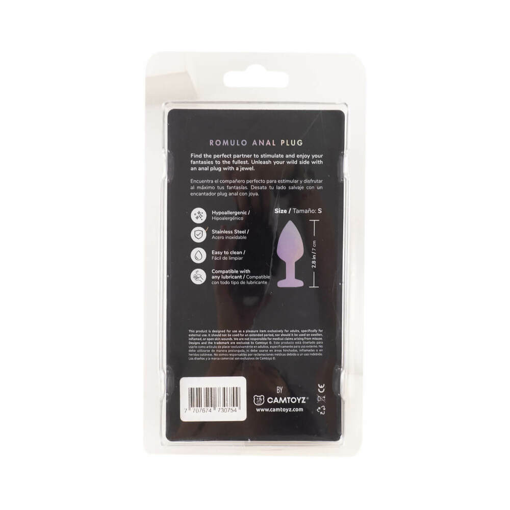 CAMTOYZ - SILVER ANAL PLUG ROMULO