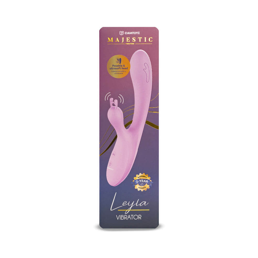 CAMTOYZ - MAJESTIC LEYLA SOFT POSABLE RABBIT VIBRATOR