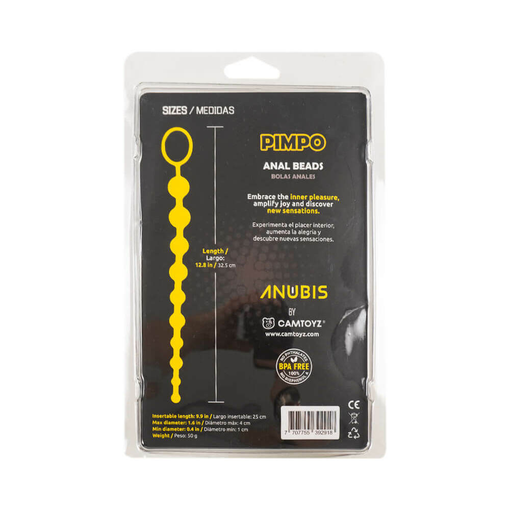 CAMTOYZ - BLACK PIMPO ANAL BEADS