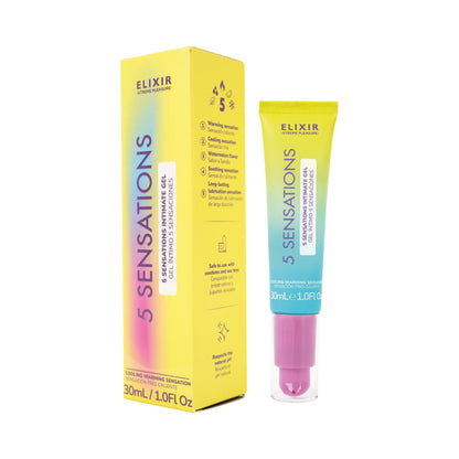 ELIXIR - 5 SENSATIONS INTIMATE GEL 1 OZ.