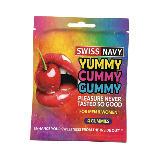 SWISS NAVY - YUMMY CUMMY GUMMY 4CT PACKET