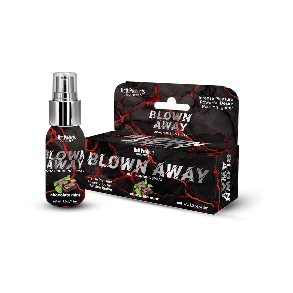 HOTT PRODUCTS - BLOWN AWAY NUMBING SPRAY CHOCOLATE MINT 1.5 OZ.