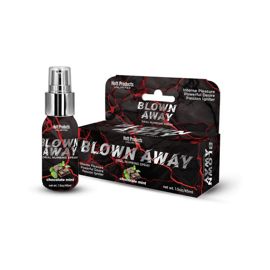 HOTT PRODUCTS - BLOWN AWAY NUMBING SPRAY CHOCOLATE MINT 1.5 OZ.