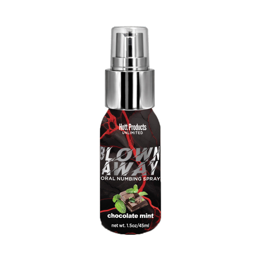 HOTT PRODUCTS - BLOWN AWAY NUMBING SPRAY CHOCOLATE MINT 1.5 OZ.