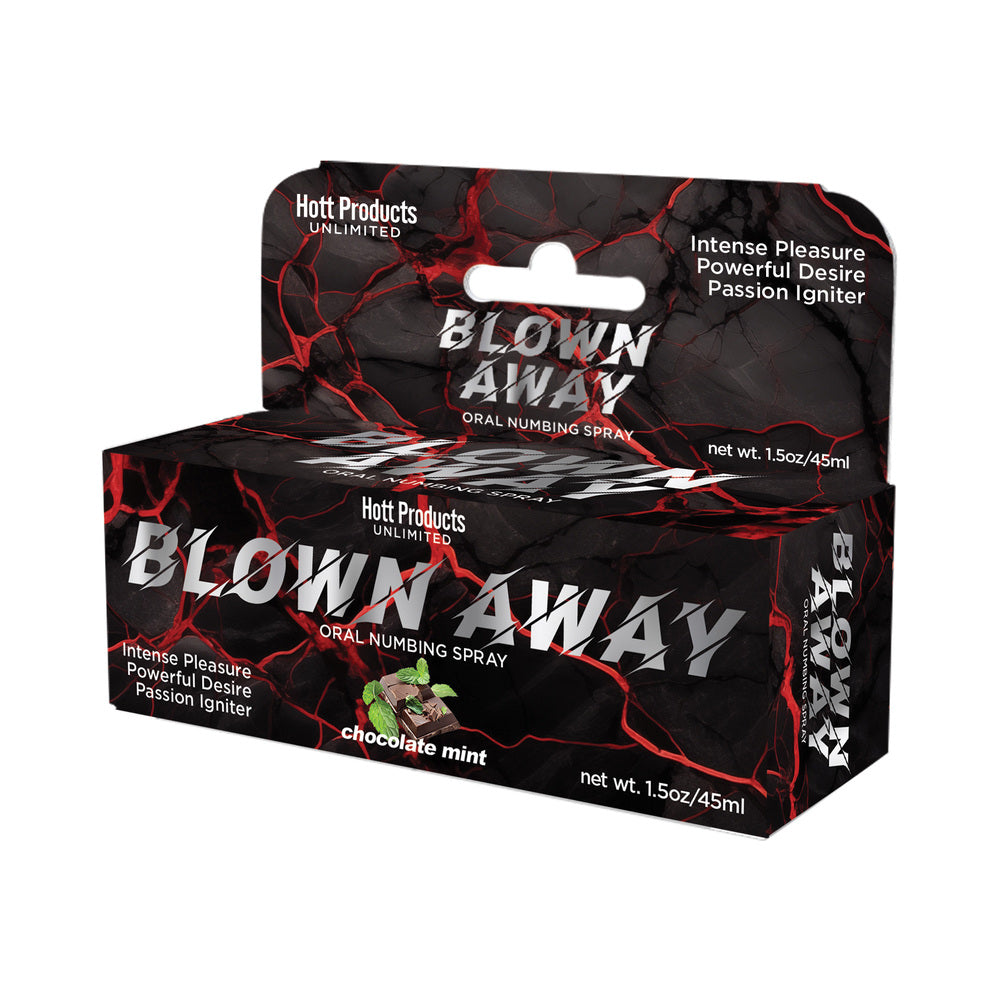 HOTT PRODUCTS - BLOWN AWAY NUMBING SPRAY CHOCOLATE MINT 1.5 OZ.
