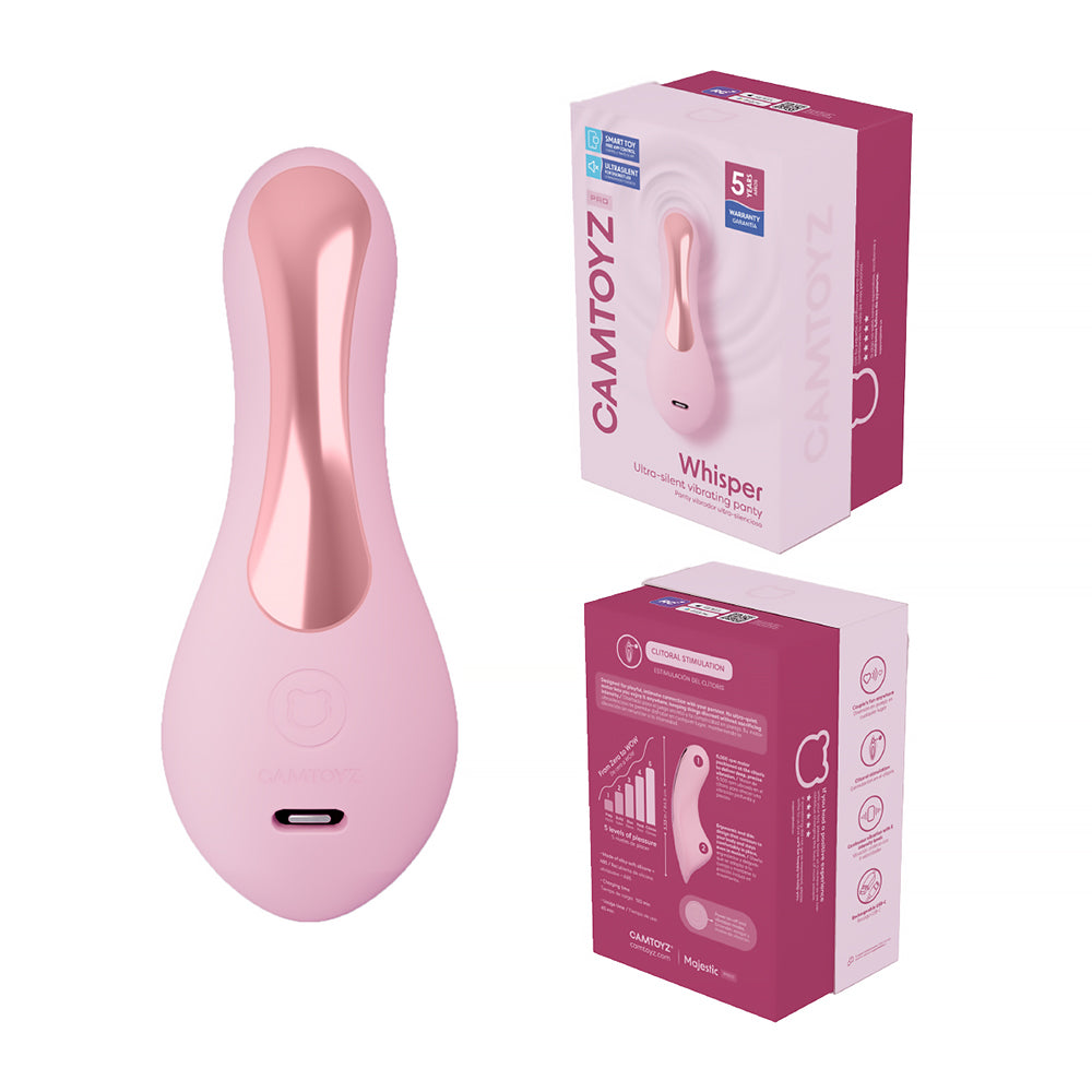 CAMTOYZ - PRO WHISPER ULTRA-SILENT VIBRATING PANTY WITH APP