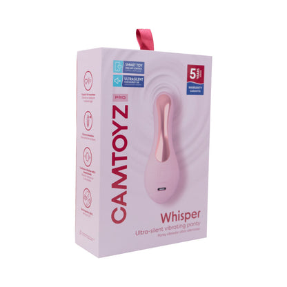 CAMTOYZ - PRO WHISPER ULTRA-SILENT VIBRATING PANTY WITH APP