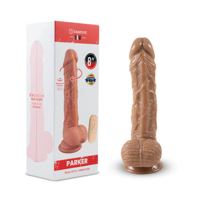CAMTOYZ - RAW PARKER REALISTIC VIBRATING DILDO
