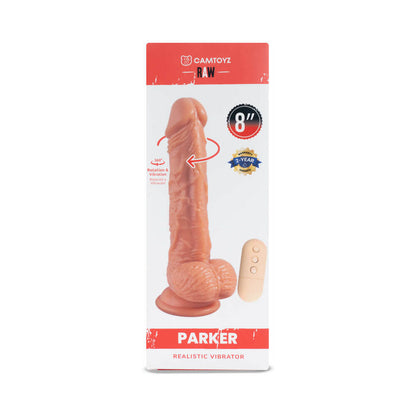 CAMTOYZ - RAW PARKER REALISTIC VIBRATING DILDO