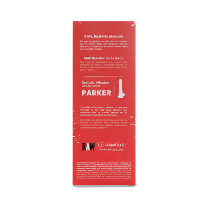 CAMTOYZ - RAW PARKER REALISTIC VIBRATING DILDO