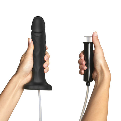 LOVELY PLANET - STRAP-ON-ME SQUIRTING CUM REALISTIC DILDO LARGE BLACK