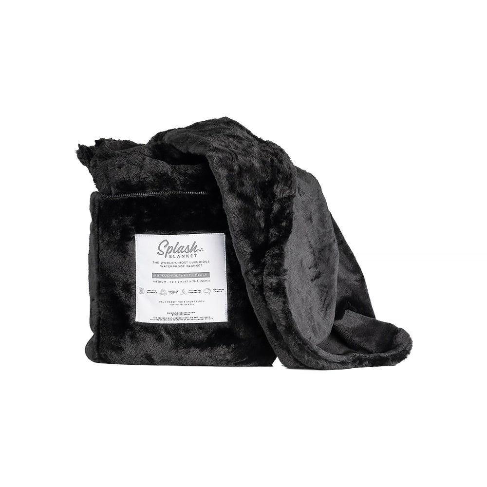 SPLASH BLANKET - FURLUSH MEDIUM BLACK