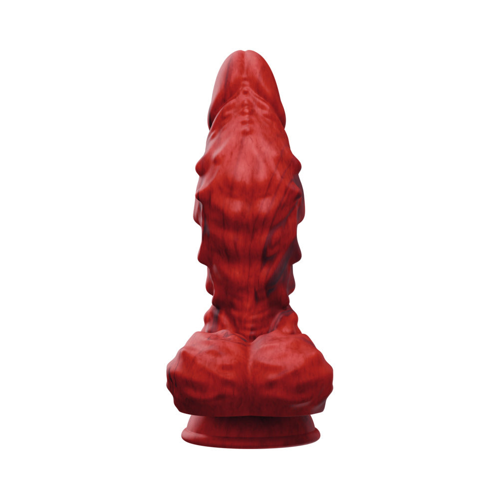 TENTRA - VULKRIS VOLCANIC DRAGON VIBRATING DILDO RED