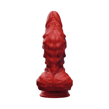 TENTRA - VULKRIS VOLCANIC DRAGON VIBRATING DILDO RED