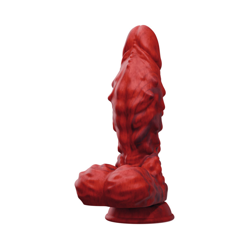 TENTRA - VULKRIS VOLCANIC DRAGON VIBRATING DILDO RED