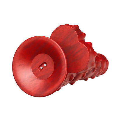 TENTRA - RENGOL STUDDED DEMON THRUSTING DILDO RED