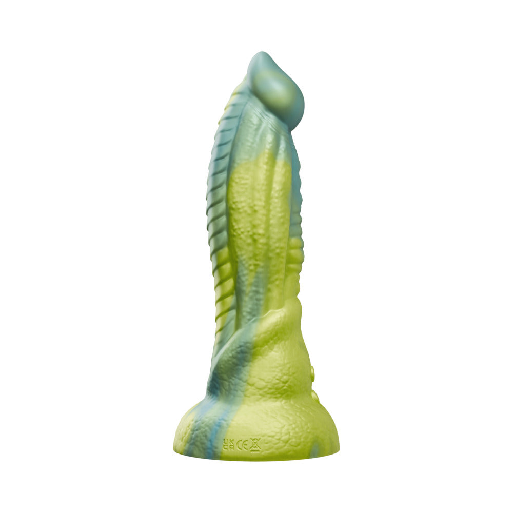 TENTRA - RITHEN REPTILIAN THRUSTING DILDO GREEN