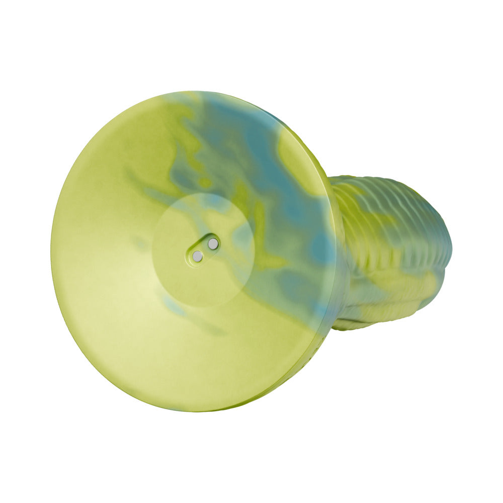TENTRA - RITHEN REPTILIAN THRUSTING DILDO GREEN