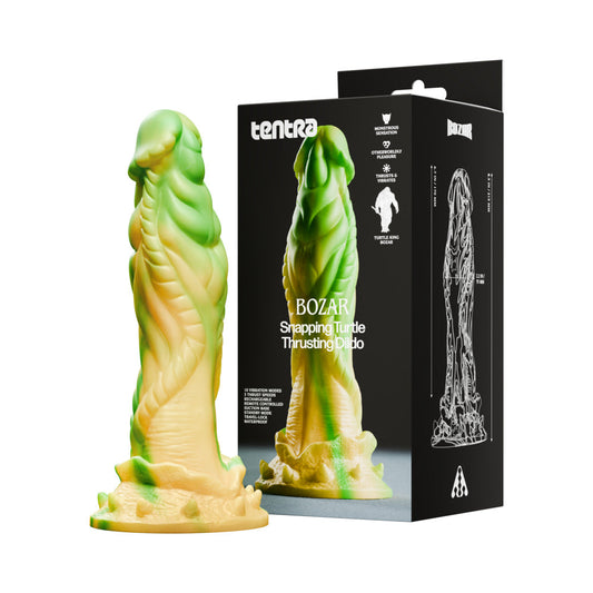 TENTRA - BOZAR SNAPPING TURTLE THRUSTING DILDO YELLOW