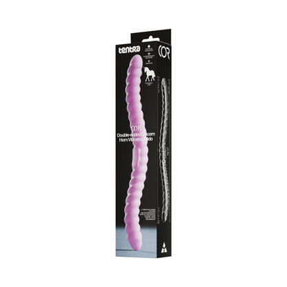 TENTRA - COR UNICORN HORN DOUBLE-ENDED VIBRATING DILDO PINK