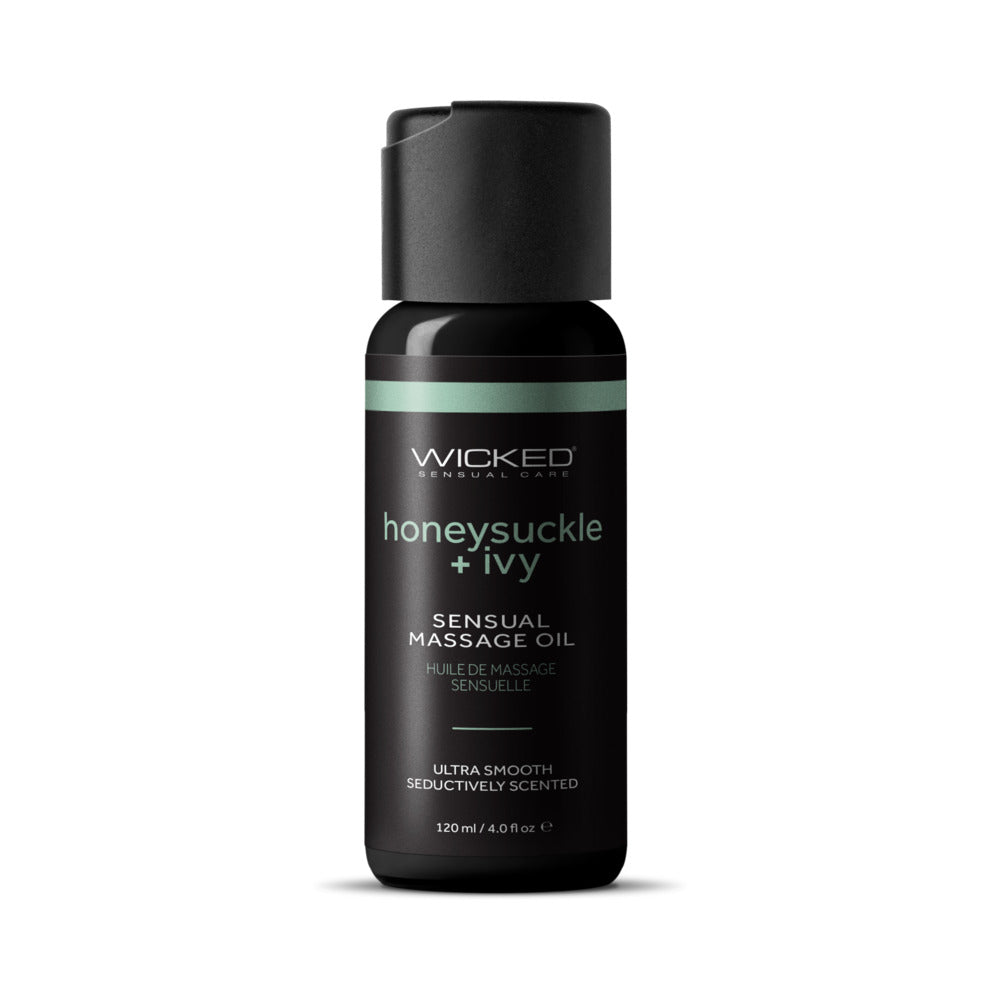 WICKED - HONEYSUCKLE+IVY MASSAGE OIL 4 OZ.