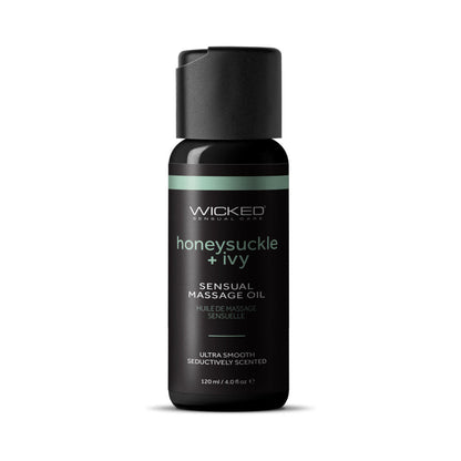 WICKED - HONEYSUCKLE+IVY MASSAGE OIL 4 OZ.