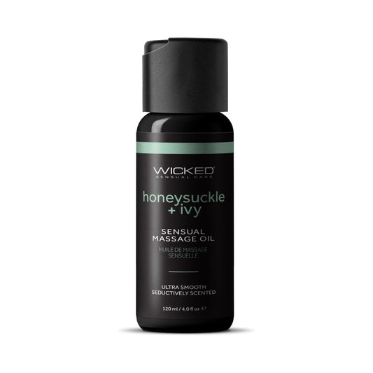 WICKED - HONEYSUCKLE+IVY MASSAGE OIL 4 OZ.