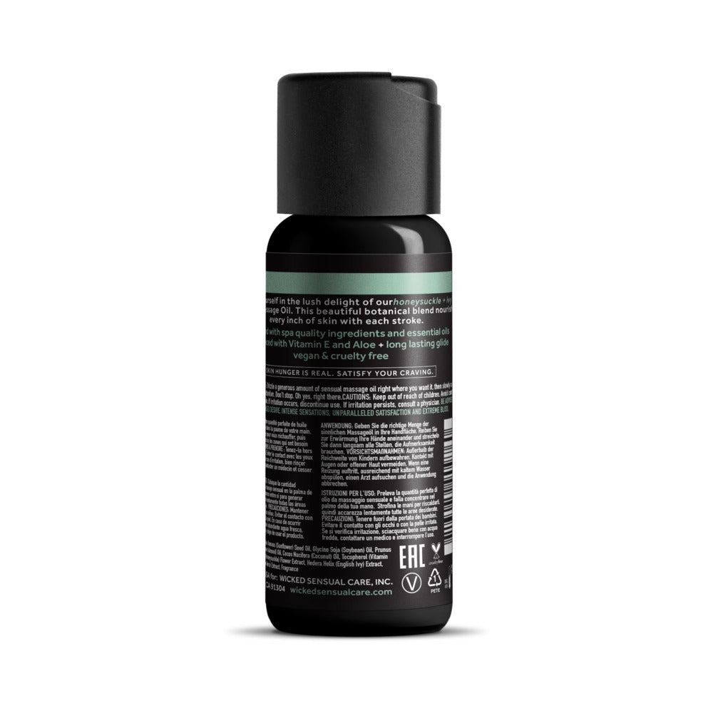 WICKED - HONEYSUCKLE+IVY MASSAGE OIL 4 OZ.