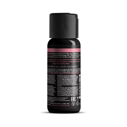 WICKED - WILD ROSE+SANDLEWOOD MASSAGE OIL 4 OZ.