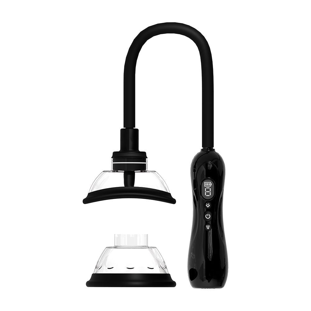 SHOTS - PUMPED AUTOMATIC RECHARGEABLE VULVA & BREAST PUMP WITH TONGUE STIMULATOR