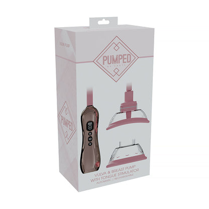 SHOTS - PUMPED AUTOMATIC RECHARGEABLE VULVA & BREAST PUMP WITH TONGUE STIMULATOR
