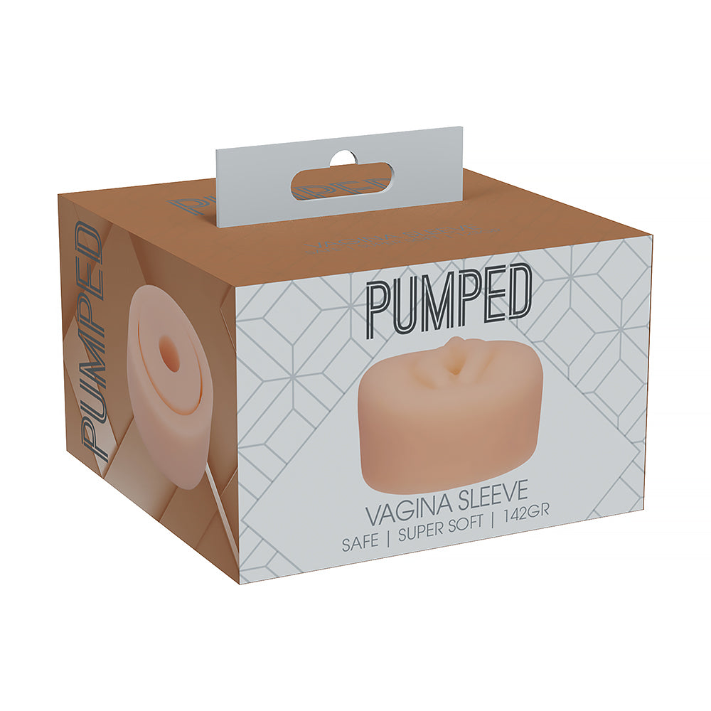SHOTS - PUMPED VAGINA PUMP SLEEVE 142 GR BEIGE