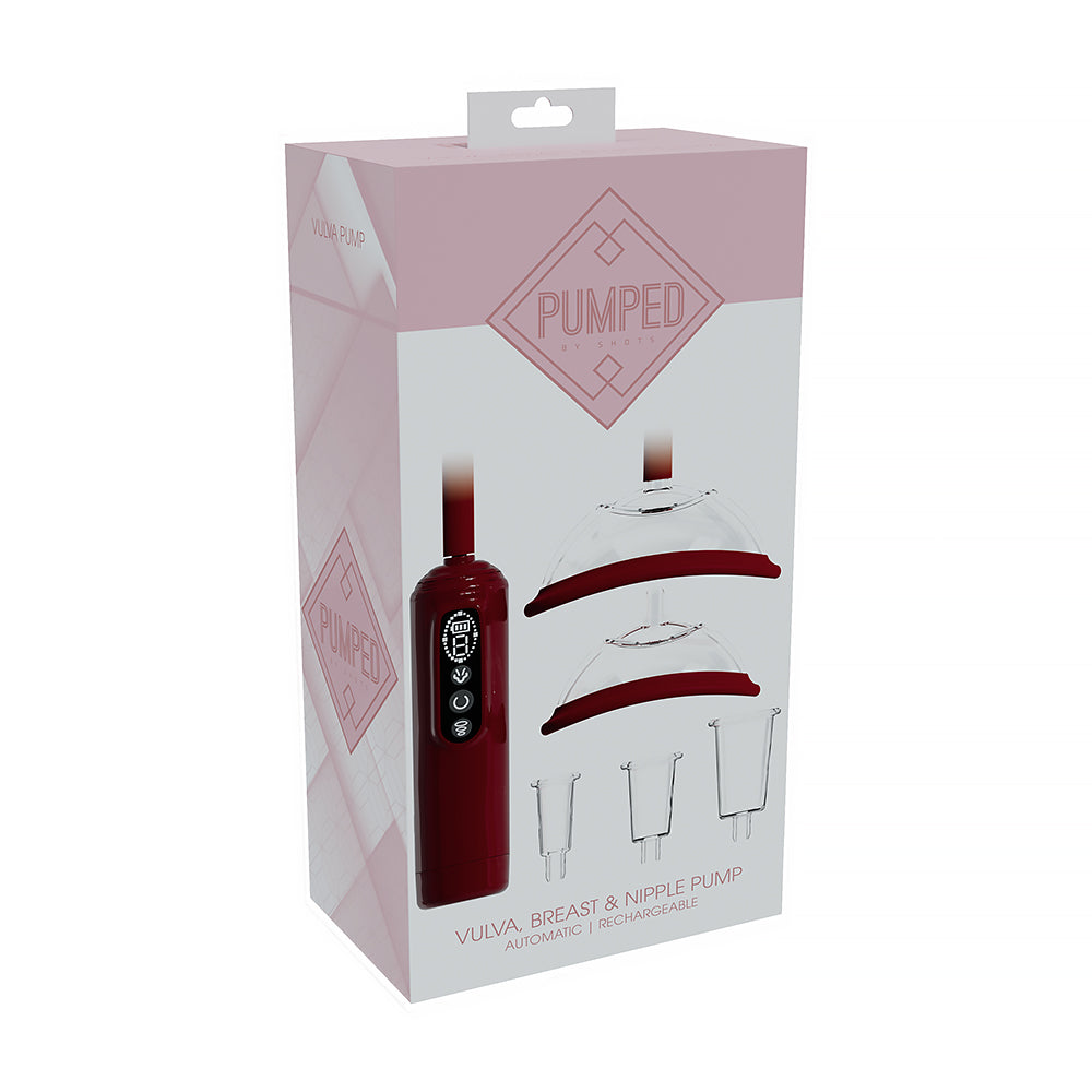 SHOTS - PUMPED AUTOMATIC RECHARGEABLE VULVA BREAST & NIPPLE PUMP