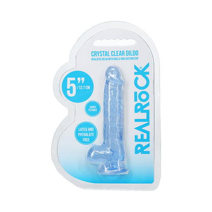 SHOTS - REALROCK REALISTIC 5 IN. DILDO WITH BALLS