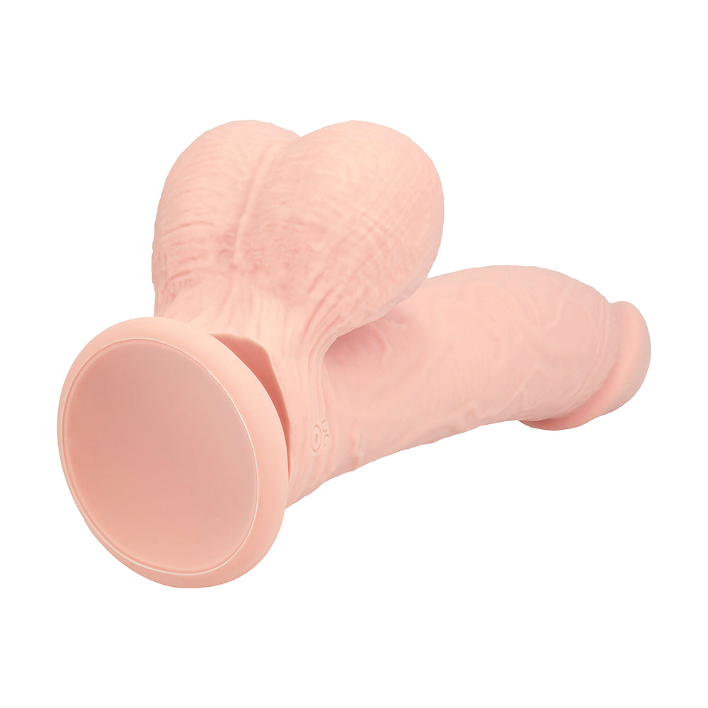 SHOTS - DILDO REALISTA DE SILICONA REALROCK DE DOBLE DENSIDAD CON VIBRACIÓN Y BOLAS CON PESO 8 PULG.