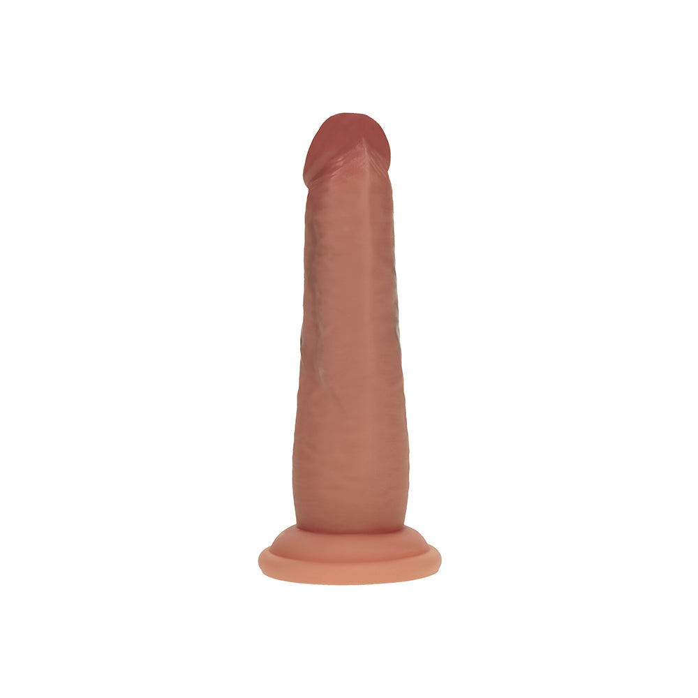 SHOTS - REALROCK SLIDING SKIN DUAL DENSITY SILICONE DILDO 6 IN.
