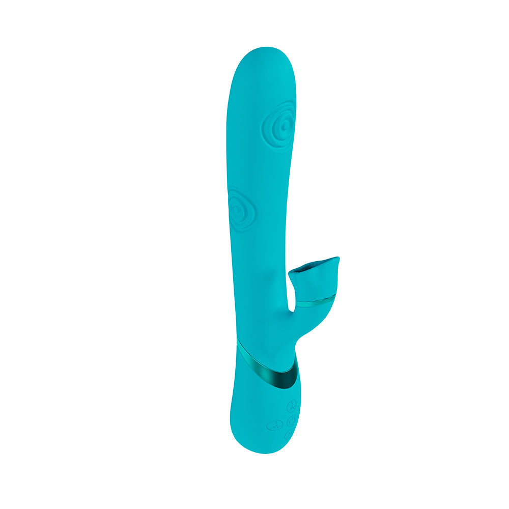 SHOTS - VIVE FIORE RECHARGEABLE G SPOT AIR WAVE AND TAPPING FLARED CLIT STIMULATOR