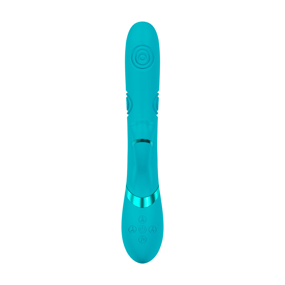 SHOTS - VIVE FIORE RECHARGEABLE G SPOT AIR WAVE AND TAPPING FLARED CLIT STIMULATOR